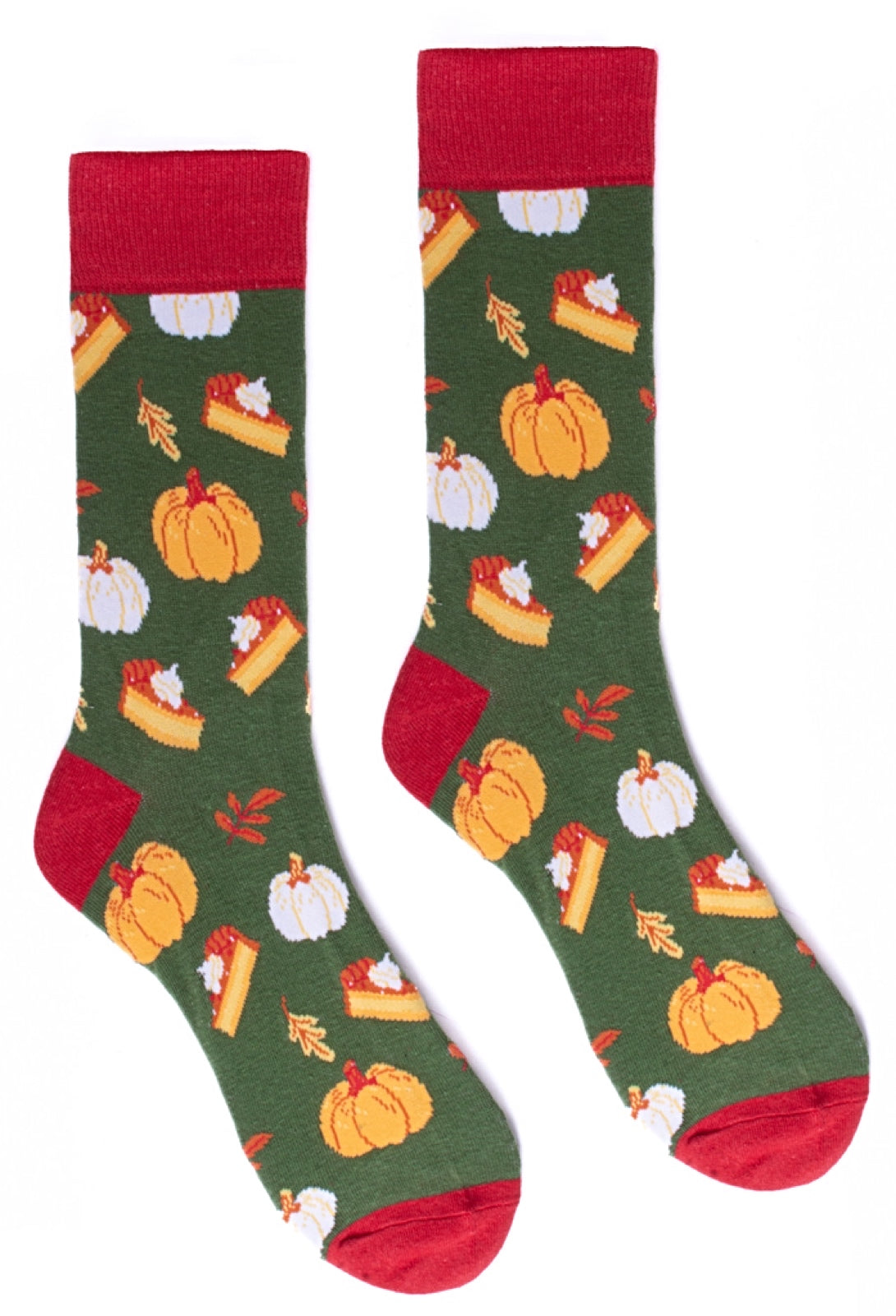 PARQUET Brand Men’s THANKSGIVING PUMPKIN PIE Socks - Novelty Socks for Less