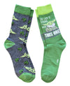 STAR WARS Men’s BABY YODA 2 Pair Of SAINT PATRICKS DAY Socks ‘THE LUCK IS STRONG WITH THIS ONE’ - Novelty Socks And Slippers
