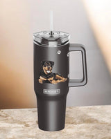 Dog & Cat Stainless Steel Ultimate 40 Oz. Tumbler Hot & Cold Travel Mug By E&S Pets (Choose Breed)