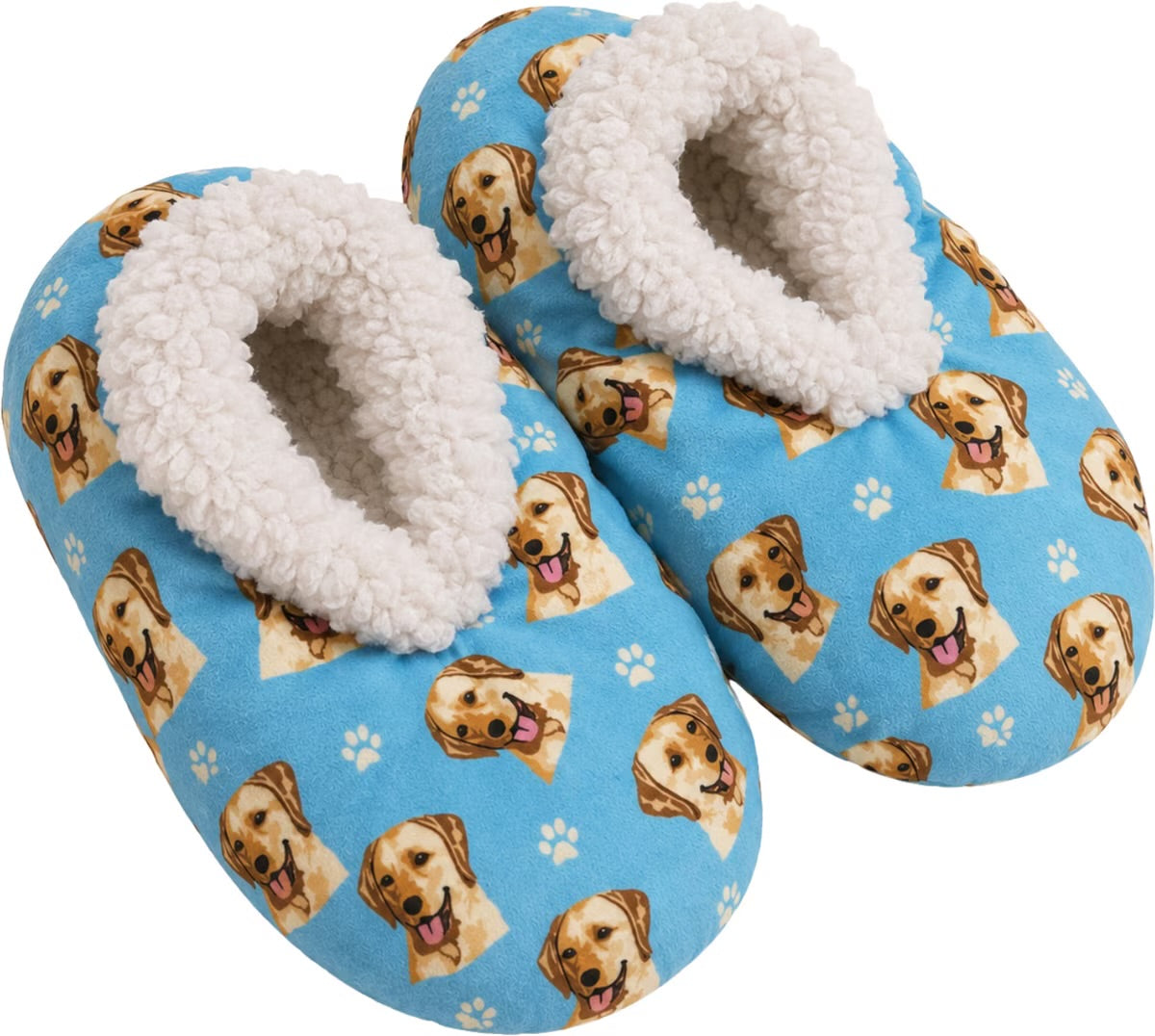 YELLOW LABRADOR DOG Ladies Non-Slip SLIPPERS COMFIES BRAND By E&S Pets