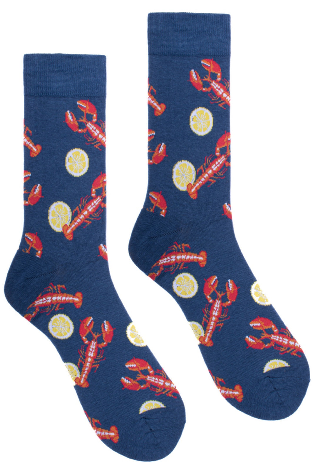 PARQUET Brand Men’s LOBSTER & LEMONS SOCKS - Novelty Socks for Less