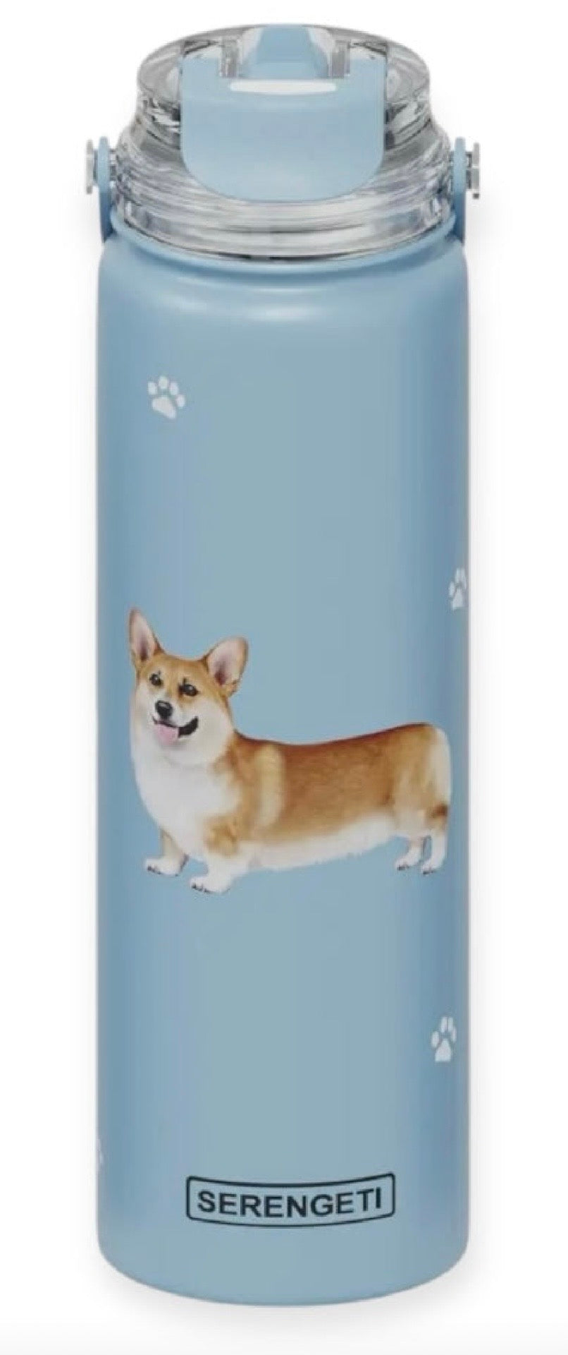 Dog & Cat Stainless Steel 24 Oz. Water Bottle By E&S Pets (Choose Breed) - Novelty Socks And Slippers