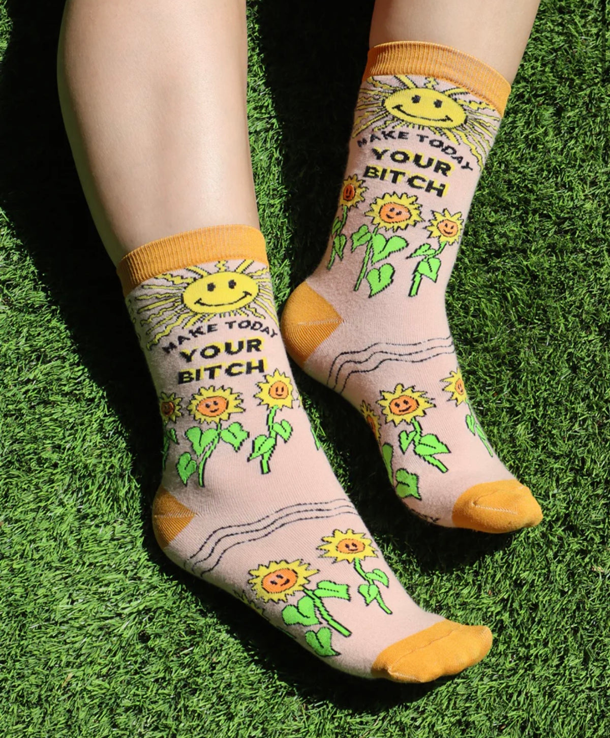 GROOVY THINGS Brand Ladies MAKE TODAY YOUR BITCH Socks - Novelty Socks And Slippers