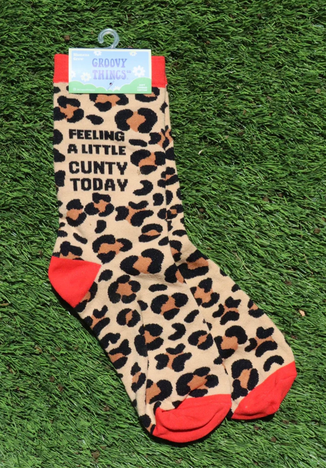 FEELING A LITTLE CUNTY TODAY Ladies Socks GROOVY THINGS Brand - Novelty Socks And Slippers