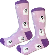 MALTESE Dog Adult Unisex Socks By E&S Pets Choose Style