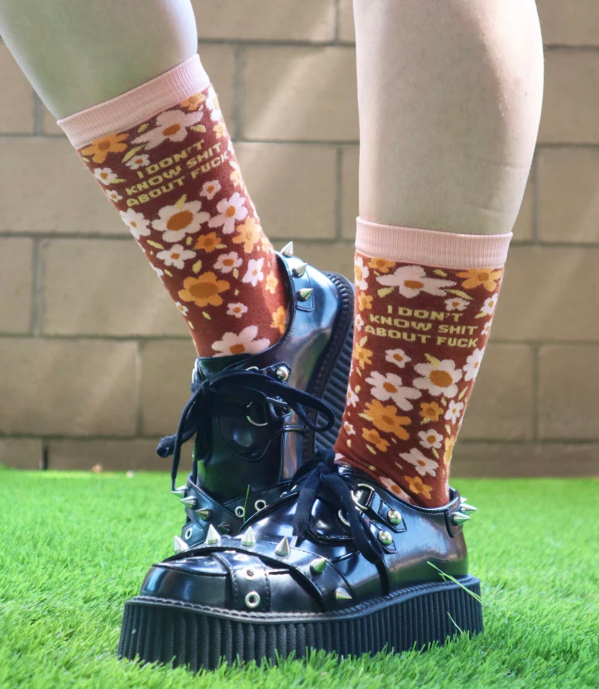 GROOVY THINGS Brand Ladies I DON’T KNOW SHIT ABOUT FUCK Socks - Novelty Socks And Slippers