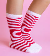 HEART PANORAMA Ladies Valentines Day Soft Cozy Socks WORLD’S SOFTEST SOCKS Brand - Novelty Socks And Slippers