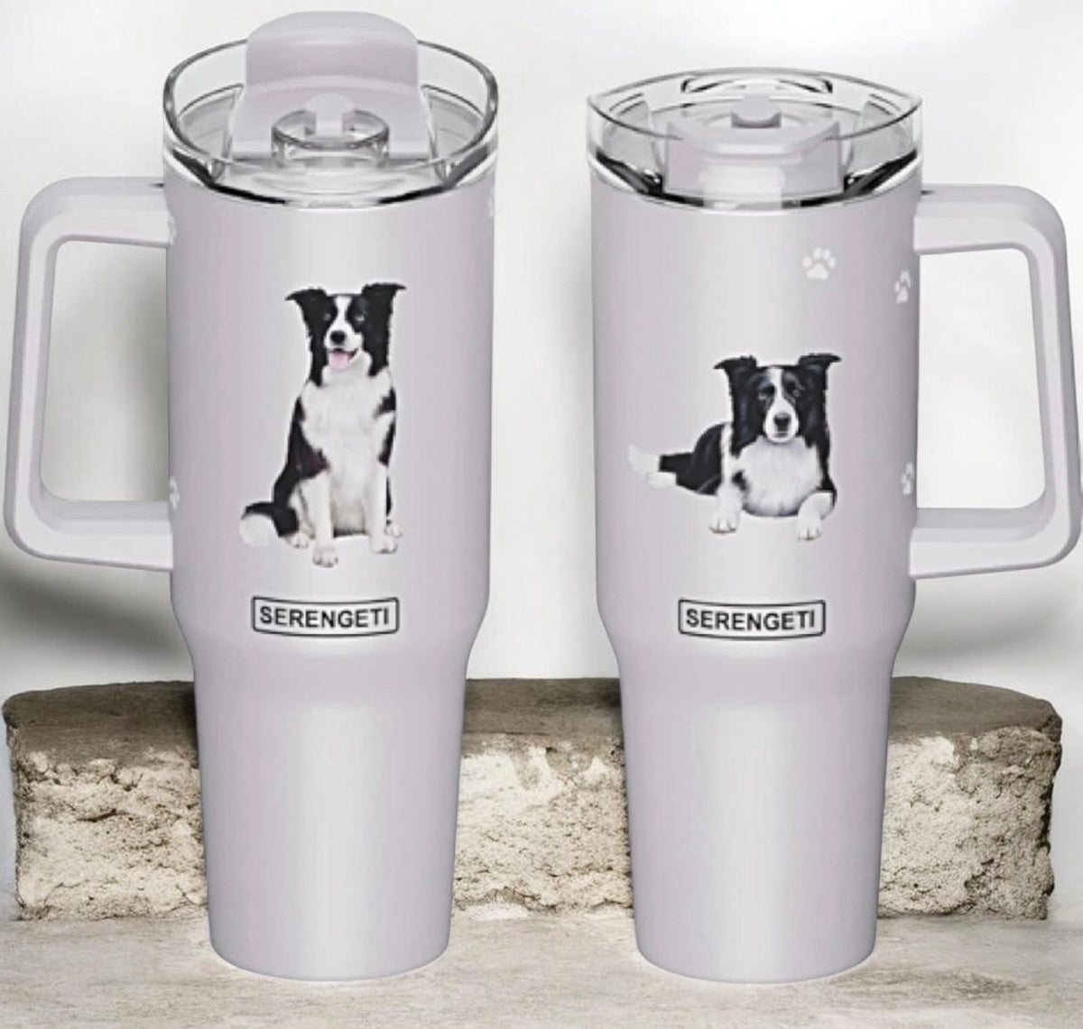 Dog & Cat Stainless Steel Ultimate 40 Oz. Tumbler Hot & Cold Travel Mug By E&S Pets (Choose Breed)