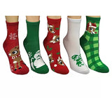 RUDOLPH THE RED NOSED REINDEER Ladies 5 Pair Of Socks SAM THE SNOWMAN - Novelty Socks And Slippers
