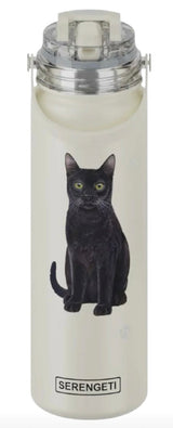 Dog & Cat Stainless Steel 24 Oz. Water Bottle By E&S Pets (Choose Breed) - Novelty Socks And Slippers