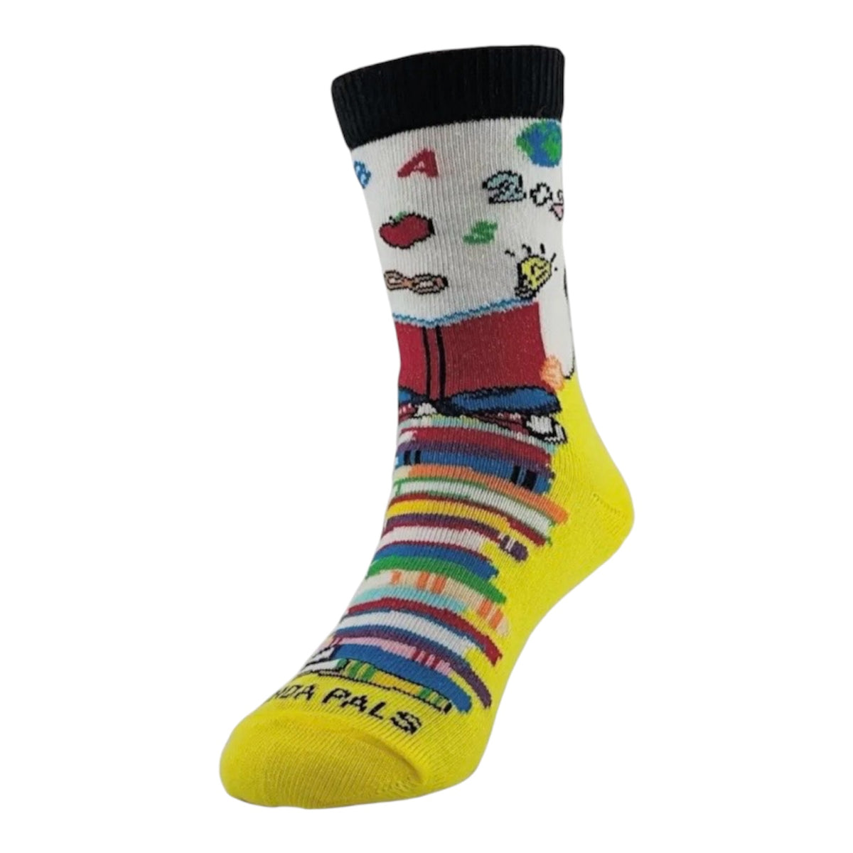 POWER OF BOOKS Unisex Kids Socks Age 5-7 SOCK PANDA Brand - Novelty Socks And Slippers
