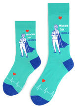 PARQUET Brand Unisex HEALTHCARE DOCTOR NURSE Socks ‘MODERN DAY HEROES’ (CHOOSE SIZE) - Novelty Socks And Slippers