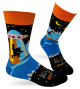 FABDAZ Brand Men’s WE DON’T BELIEVE IN HUMANS Socks BIG FOOT, LOCHNESS MONSTER, ALIENS - Novelty Socks And Slippers
