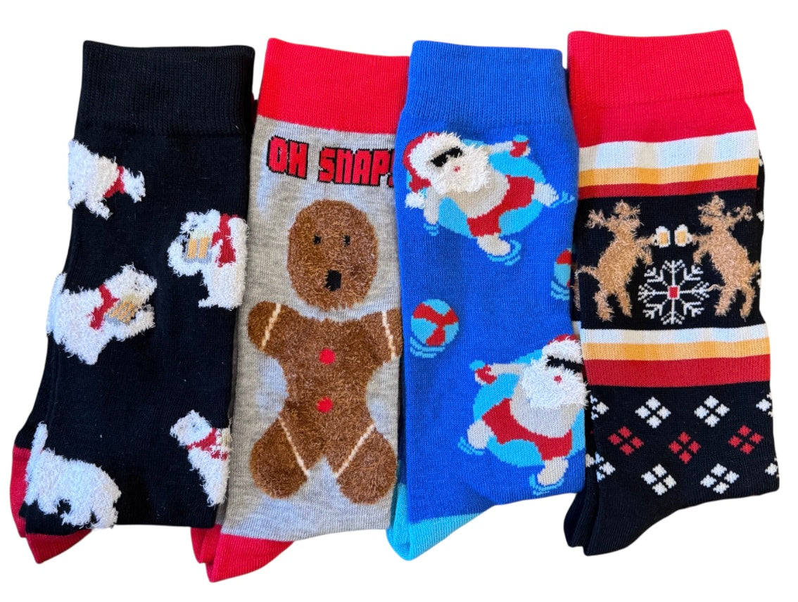UGLY CHRISTMAS SWEATER Men’s Socks 9 Styles to Choose From - Novelty Socks And Slippers