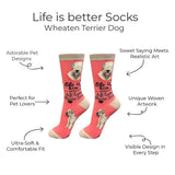 SOFT COATED WHEATEN TERRIER DOG Adult Unisex Socks By E&S Pets CHOOSE SOCK DADDY, LIFE IS BETTER