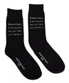 WHAT’D YOU SAY Brand Unisex ‘SOMETIMES I TELL MYSELF THE JAIL TIME ISN’T WORTH IT’ Socks - Novelty Socks And Slippers