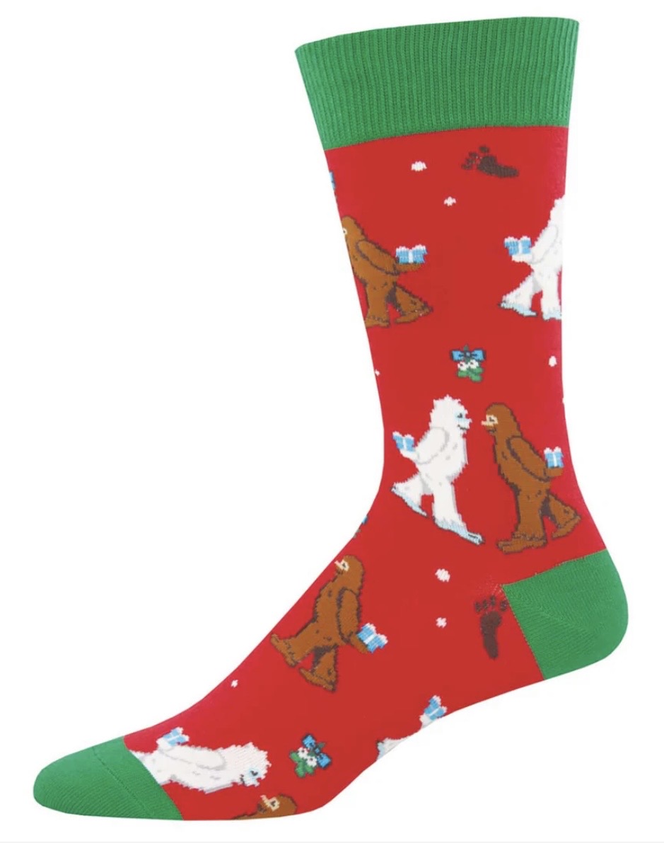MYTHICAL KISSMAS Men’s Christmas Socks Socksmith Brand - Novelty Socks And Slippers