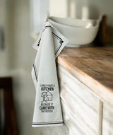 I ONLY HAVE A KITCHEN BECAUSE IT CAME WITH THE HOUSE Kitchen Tea Towel HEY NOW Brand By Fabdaz - Novelty Socks And Slippers