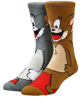 TOM & JERRY Men’s 360 Crew Socks BIOWORLD Brand - Novelty Socks And Slippers