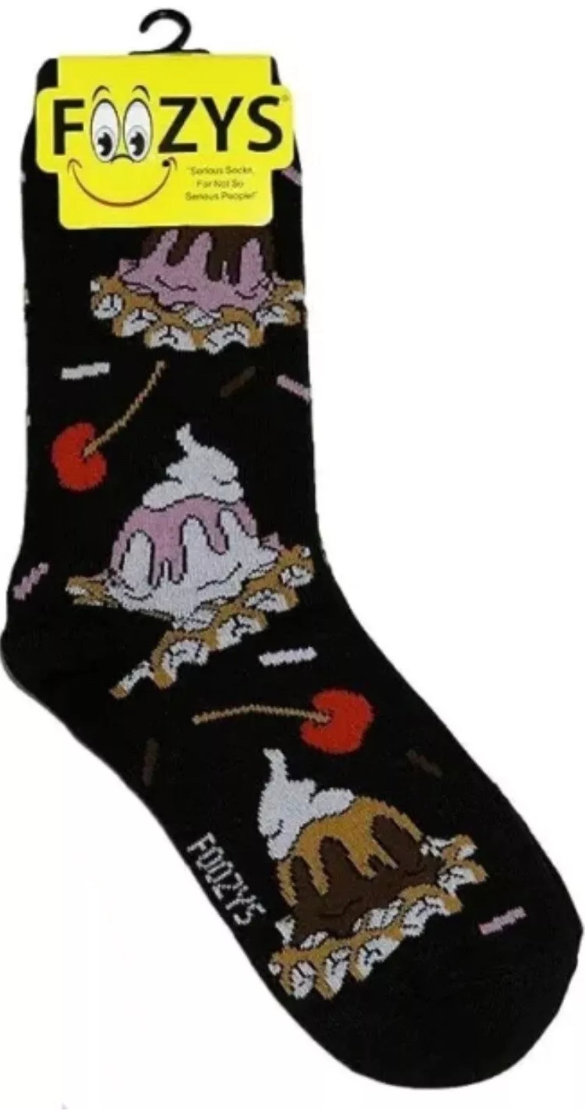FOOZYS Brand Ladies ICE CREAM SUNDAE Socks - Novelty Socks And Slippers