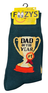 FOOZYS Brand Men’s FATHERS DAY Socks (Choose Style) - Novelty Socks And Slippers