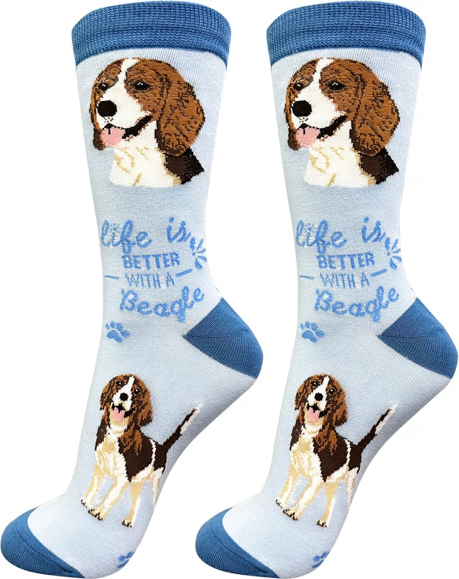 BEAGLE Dog Unisex Socks By E&S Pets Choose Style