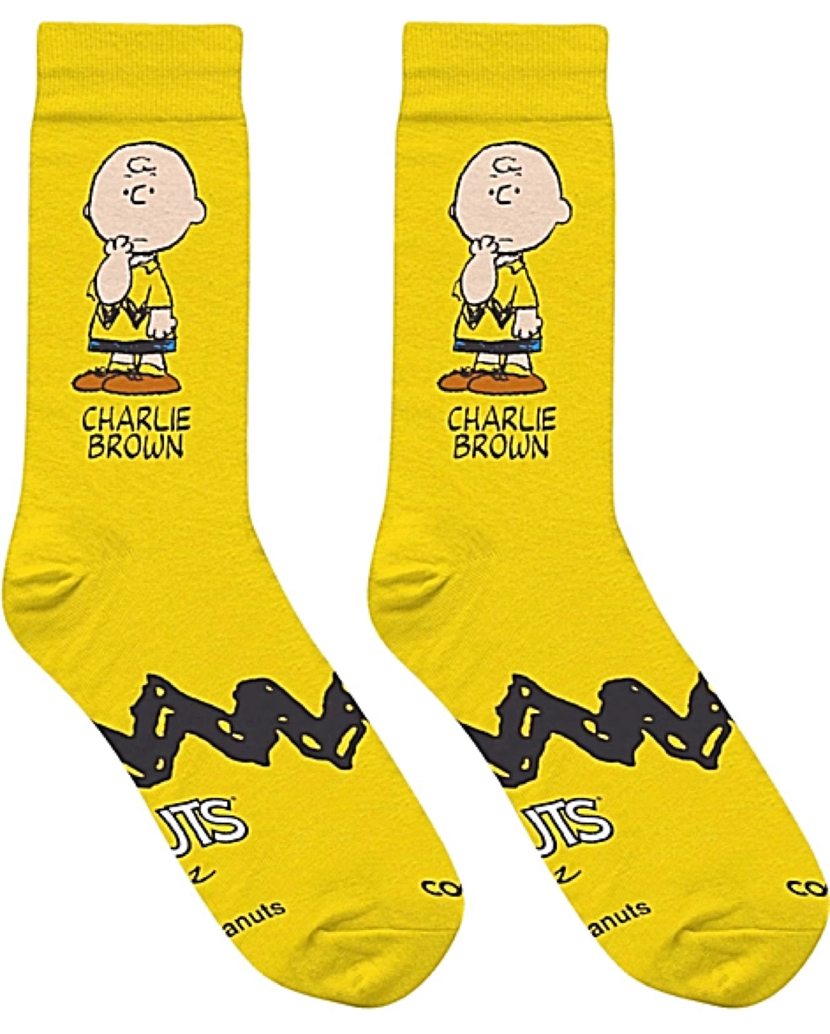 PEANUTS Unisex CHARLIE BROWN Socks COOL SOCKS Brand (CHOOSE SIZE) - Novelty Socks for Less
