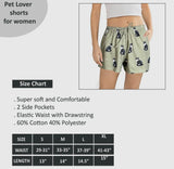 COMFIES LOUNGE PJ SHORTS Ladies BLACK & WHITE CAT By E&S PETS - Novelty Socks And Slippers