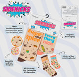 SIDEKICKS By Piero Liventi Adult & Child Sock Set CTRL + C, CTRL + V - Novelty Socks And Slippers