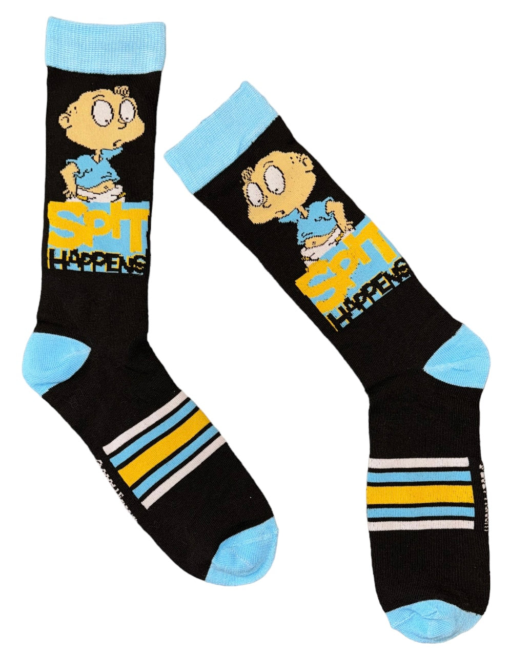 RUGRATS Men’s TOMMY PICKLES Socks ‘SPIT HAPPENS’ - Novelty Socks And Slippers