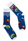 SESAME STREET Men’s Socks OSCAR THE GROUCH, ELMO, COOKIE MONSTER Bioworld Brand - Novelty Socks And Slippers