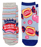 DUBBLE BUBBLE, FLUFFY STUFF, AIRHEADS Ladies 2 Pair Of Low Show Socks (CHOOSE STYLE) - Novelty Socks And Slippers