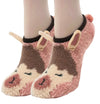 CUTE LLAMA Ladies Non Slip Fuzzy Slippers Oooh Yeah Brand - Novelty Socks And Slippers