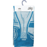 PRIMITIVES BY KATHY ‘GOOD FRIENDS & WINE ARE CHEAPER THAN THERAPY’ Tea Towel - Novelty Socks And Slippers