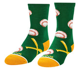 COOL SOCKS Brand Unisex Kids BASEBALL Socks - Novelty Socks And Slippers