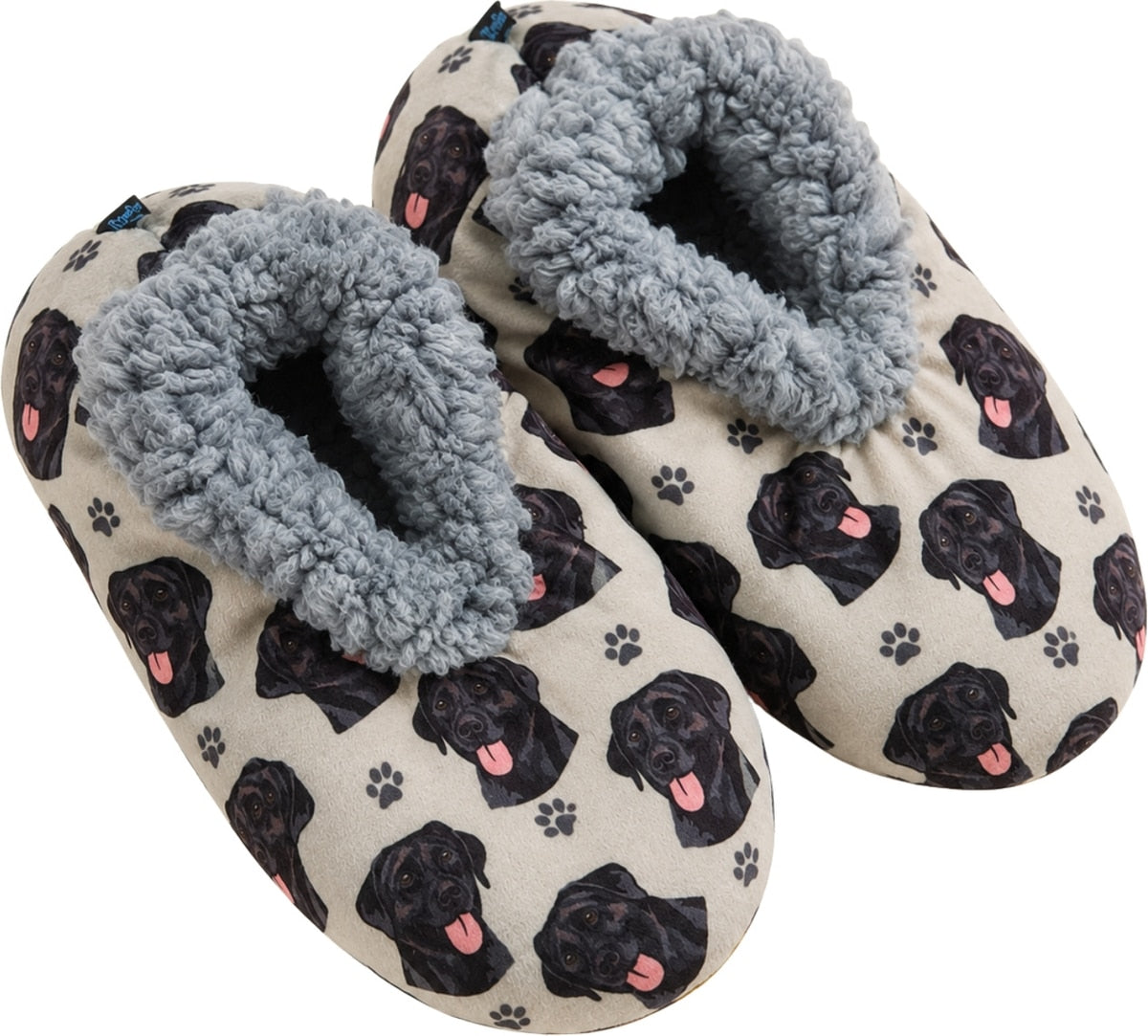 BLACK LABRADOR Dog Ladies Non-Slip Slippers COMFIES BRAND By E&S Pets
