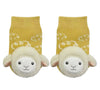 WOOLLY SHEEP LAMB Unisex Baby Rattle Gripper Bottom Socks BOOGIE TOES By Piero Liventi - Novelty Socks And Slippers