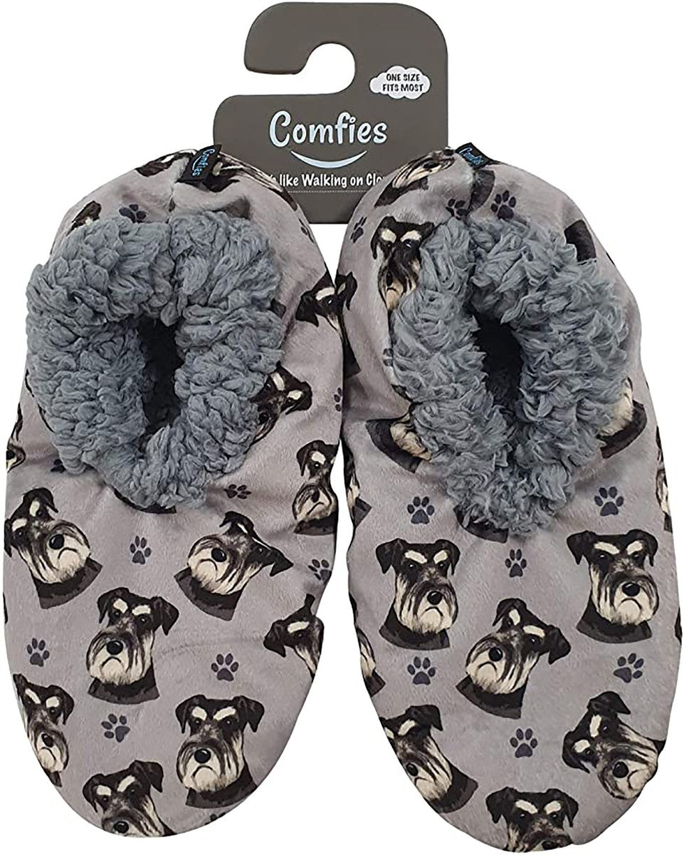 SCHNAUZER Dog Ladies Non-Slip Slippers COMFIES BRAND By E&S Pets