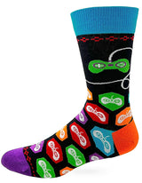 FABDAZ Brand Men’s ‘I’M NOT PROCRASTINATING, I’M DOING SIDE QUESTS’ Socks GAME CONTROLLERS ALL OVER - Novelty Socks for Less