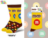 M&M’S Candy Unisex Socks COOL SOCKS Brand (CHOOSE SIZE) - Novelty Socks And Slippers