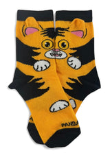 CURIOUS ORANGE CAT Unisex Kids Socks Kids Age 3-5 By SOCK PANDA Brand - Novelty Socks And Slippers