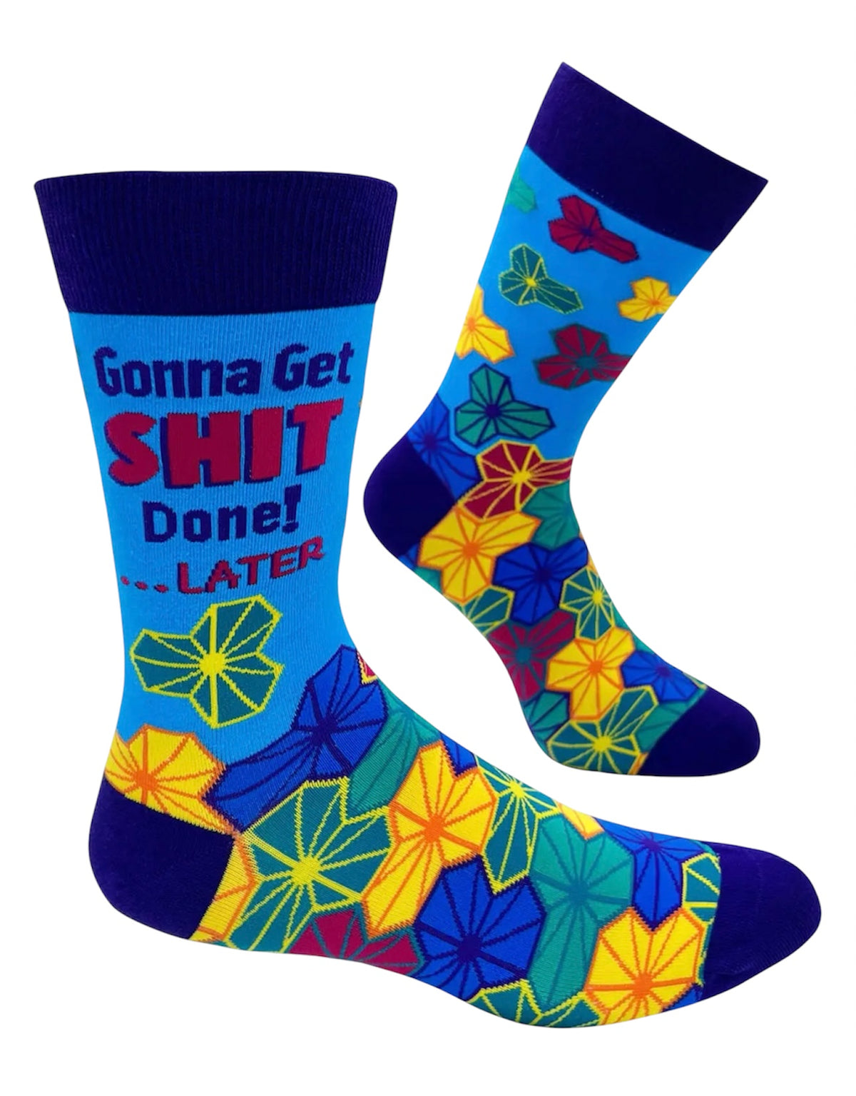 GONNA GET SHIT DONE!… LATER Men’s Socks FABDAZ Brand - Novelty Socks And Slippers