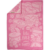 PRIMITIVES BY KATHY ‘LET’S BAKE SOME SHIT’ Kitchen Tea Towel - Novelty Socks And Slippers