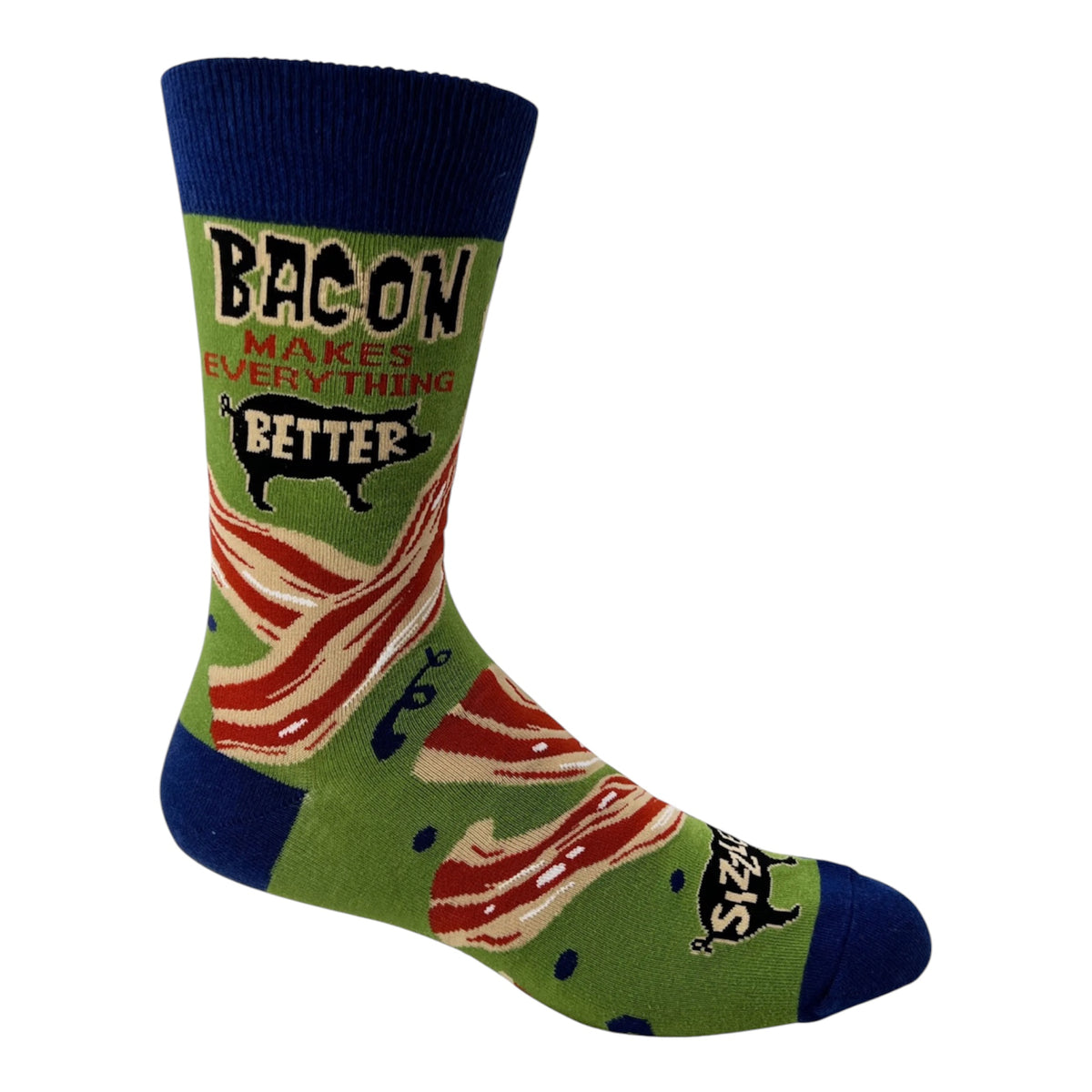 BACON MAKES EVERYTHING BETTER MEN’S SOCKS FABDAZ BRAND