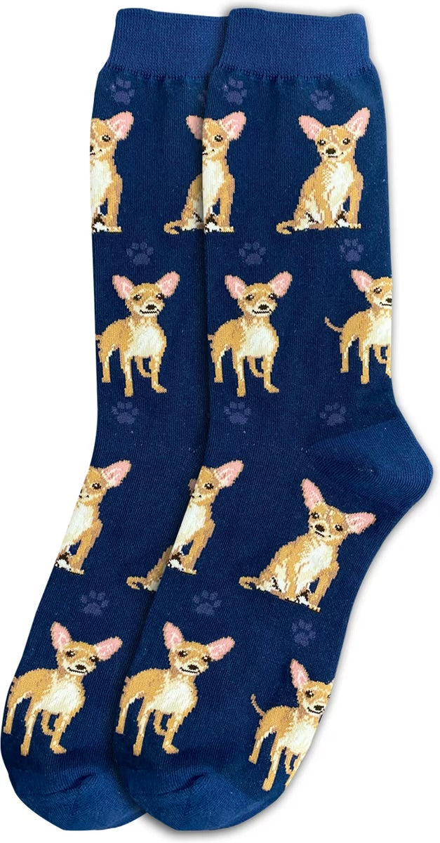 TAN CHIHUAHUA Dog Adult Unisex Socks By E&S Pets Choose Style