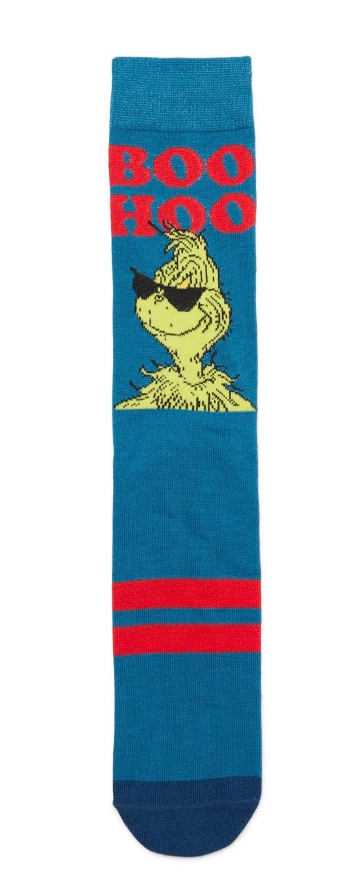 DR. SEUSS’ THE GRINCHMen’s 6 Pair Crew Socks BIOWORLD Brand - Novelty Socks And Slippers