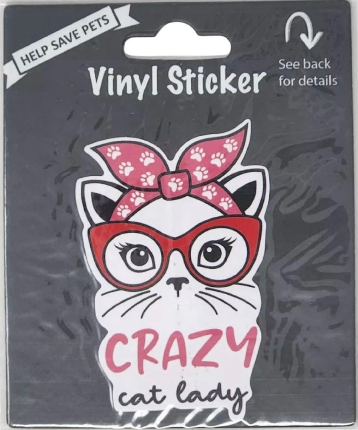 DOG & CAT Vinyl Stickers By E&S Pets (Choose Style) - Novelty Socks And Slippers