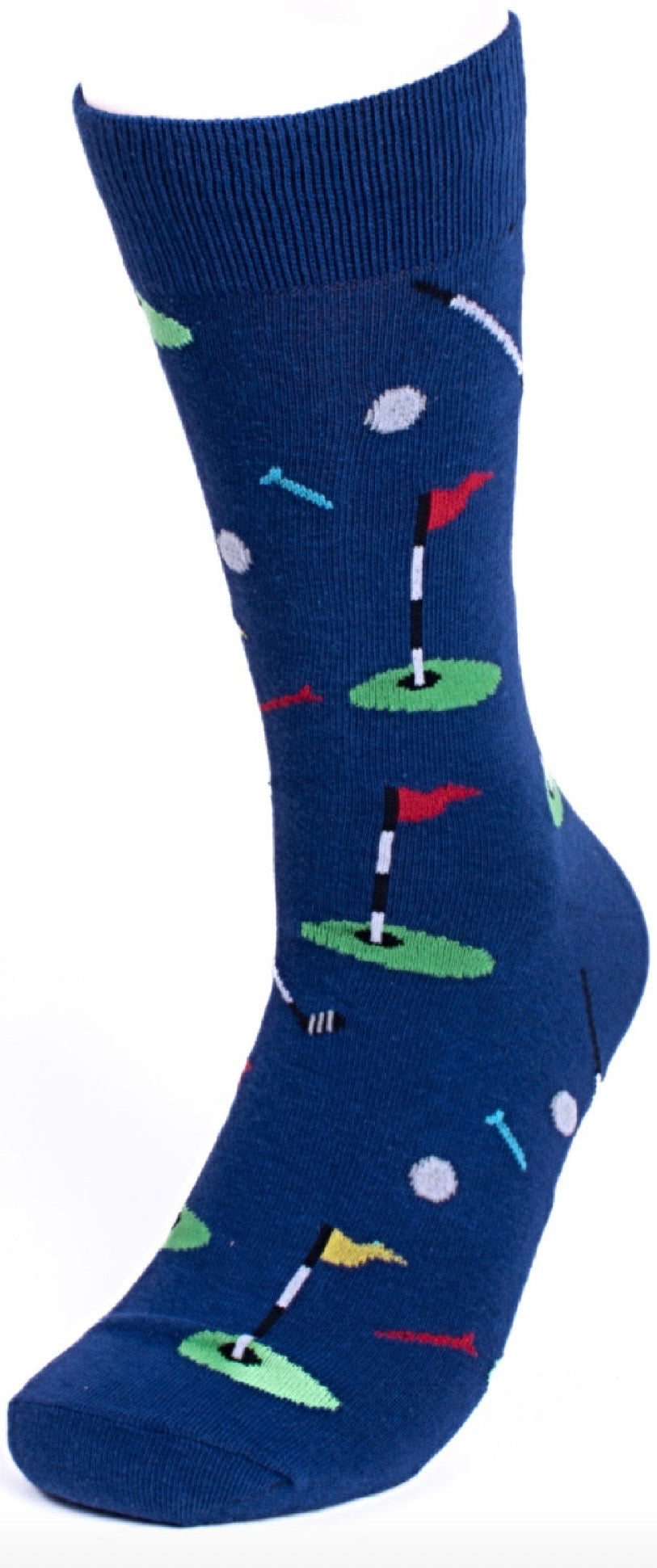 GOLF Men’s Socks Parquet Brand GOLF BALLS & CLUBS (CHOOSE COLOR) - Novelty Socks And Slippers
