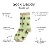 CALICO Cat Adult Unisex Socks By E&S Pets Choose Style