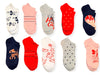 DISNEY Ladies MINNIE MOUSE 10 Pair Of Low Show Socks ‘HAPPY GIRL’ - Novelty Socks And Slippers